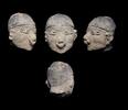 Ancient art Fine quality Tumaco-La Tolita culture ceramic head, 300BC-400 AD -