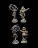 Asian art Pair of Hindu brass figures of deities, India / Nepalese -