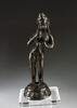 Asian art Attractive bronze figure of a nude Hindu Godess, Indian, c.18th.cent. -