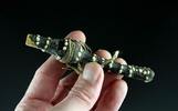 Ancient art Interesting Pre-Columbian bone, leather and shell cases! -