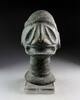 Ancient art Important giant Taino carved stone head Pestle, 1000-1500 AD -