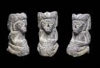 Ancient art Fine Vulcanic stone sculpture of squating female, Pre-Columbian -