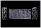 Ancient art Nice Assyrian blackstone cylinder seal, c. 1200-800 BC -
