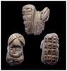 Ancient art Pre-Columbian large stone figural amulet of the maize God -