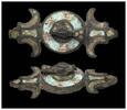 Ancient art Roman Bronze Enamelled plate Brooch 2nd.-3rd. Cent. AD -