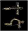 Ancient art Highly attractive Roman Gilt bronze Crossbow brooch, 4th. cent. AD -