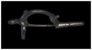 Ancient art Nice Roman gilt silver crossbow fibula, brooch, c. 4th.-5th. cent. AD -