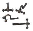 Ancient art Massive size Roman bronze Crossbow brooch, 4th. cent. AD -