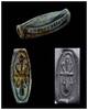 Ancient art Attractive Egyptian New Kingdom steatite 'cowry' scaraboid seal -