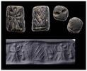 Ancient art Pre Urartu Kingdom top-drilled stone cylinder seal, 2nd. mill. BC -
