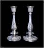 Medieval & later artifacts Pair of attrative Thai sterling silver candlesticks w Buddha! -