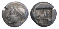 Ancient coins  Grek coins: IONIA, Phokaia. Circa 521-478 BC. AR Hemihekt... 365,00 EUR  Excl. 22,00 EUR Verzending