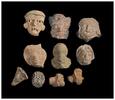 Ancient art Collection 10 Pre-Columbian Mexico pottery, 1st. mill. AD   