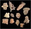Ancient art Collection 12 Pre-Columbian Mexico pottery, 1st. mill. AD   