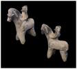 Ancient art Rare Neo-Babylonian statuette of horseman. 8th - 6th century BC. -