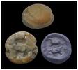 Ancient art Beautiful semi-transperant Mesopotamian stone seal, Late Uruk style! -