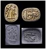 Ancient art Rare and lovely bifacial steatite seal plaque, Egypt, c. 1539-1069 BC -