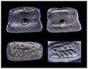 Ancient art Massive and rare stamp seal w Goat, Mesopotamian, Halaf period! -