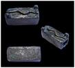 Ancient art Egyptian miniature bronze sarcophagus w Snake c. 664332 BC -