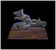 Ancient art Lovely Egyptian bronze finial of a shrew Late period, 664-332 BC -