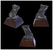 Ancient art Lovely Egyptian bronze finial of a shrew eating a snake, Late period -