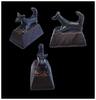 Ancient art Nice substantial bronze figure of a Jackal or dog, Egypt, Late period -