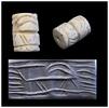 Ancient art Large Sumerian white stone cylinder seal w Quadruped, c. 3000-2700 BC -