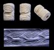 Ancient art Sumerian white stone cylinder seal w stylised ibexes, c. 3000-2700 BC -