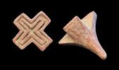 Ancient art High quality ceramic Pre-Columbian stamp seal, Nicoya 1st. mill. AD -