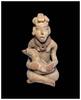 Ancient art High quality Mexico, Huastec pottery figure of female with Goose   
