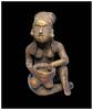 Ancient art High quality Mexico, Huastec pottery figure of female with tripod   