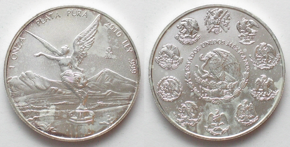 Mexiko MEXICO 1 Onza 2010 LIBERTAD silver 1 oz UNC | MA-Shops