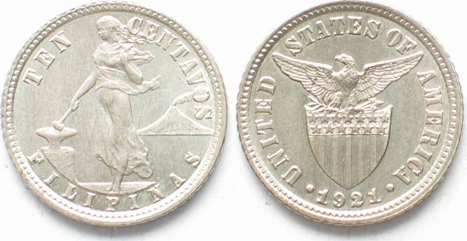 0.14 1.2 29197. Филиппины 25 сентаво 1972 UNC. Монета Administration des. 10 Сентаво с лягушкой.