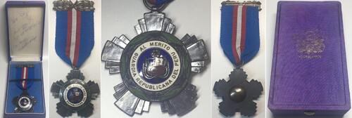 Peru - Orden und Abzeichen 1970 PERU. Order of Merit of the Republican Guard, Officer, RARE! UNC