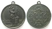 Schweiz - Schützenmedaillen BASEL 1879 SHOOTING FESTIVAL Medal white metal 37mm WITH PUNCH RRR! -