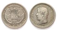 Guatemala GUATEMALA 1 Real 1868 RAFAEL CARRERA silver VF+ -