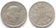 Schweiz SWITZERLAND 10 Rappen 1944 Cu-Ni UNC!!! -
