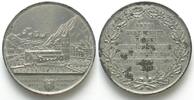 Schweiz - Medaillen GLARUS 1861 DESTROYED BY FIRE white metal medal by J. Siber 55mm -