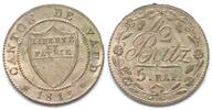 Schweiz - Waadt Swiss VAUD 1/2 Batzen 1813 billon BU!!! -