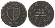 Schweiz - Tessin Swiss TICINO 3 Soldi 1813 no mint mark billon SCARCE! AU! -