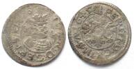 Schweiz - Graubünden CHUR Bishopric Kreuzer 1645 JOHANN VI FLUGI v. ASPERMONT billon VF+ -