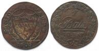 Schweiz - Waadt Swiss VAUD Batzen 1805 bold 1 variety billon VF -