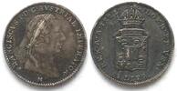 Italien - Lombardei Italy LOMBARDY-VENETIA 1/2 Lira 1822 M FRANZ I silver AU! -