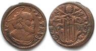Vatikan - Gubbio PAPAL STATES - GUBBIO Quattrino ND St. Peter CLEMENT XIV 1769-74 copper XF! -