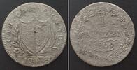 Schweiz - Aargau Swiss AARGAU Batzen 1809 billon VF -