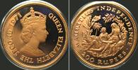 Mauritius MAURITIUS. 200 Rupees 1971, Independence, Gold, Cameo Proof, RARE! -
