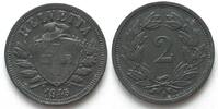 Schweiz SWITZERLAND 2 Rappen 1945 Zinc UNC!!! -