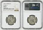 FRANCE 2 Francs FRANCE 2 Francs 1871 A Paris, large A, silver, NGC MS 63 -