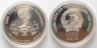 Vietnam VIETNAM 10,000 Dong 2006 FOOTBALL WORLD CUP silver Proof -