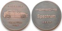 Deutschland - Medaillen PORSCHE Calendar medal 2020 PORSCHE CAYENNE TURBO COUPE bronze 40mm -